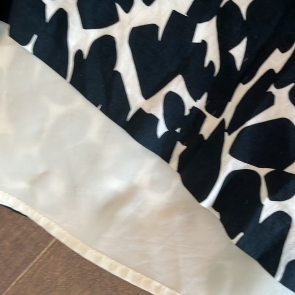 Dark Blue and White Patterned Fit and Flare Dress Shift Summer - Picture 3 of 5